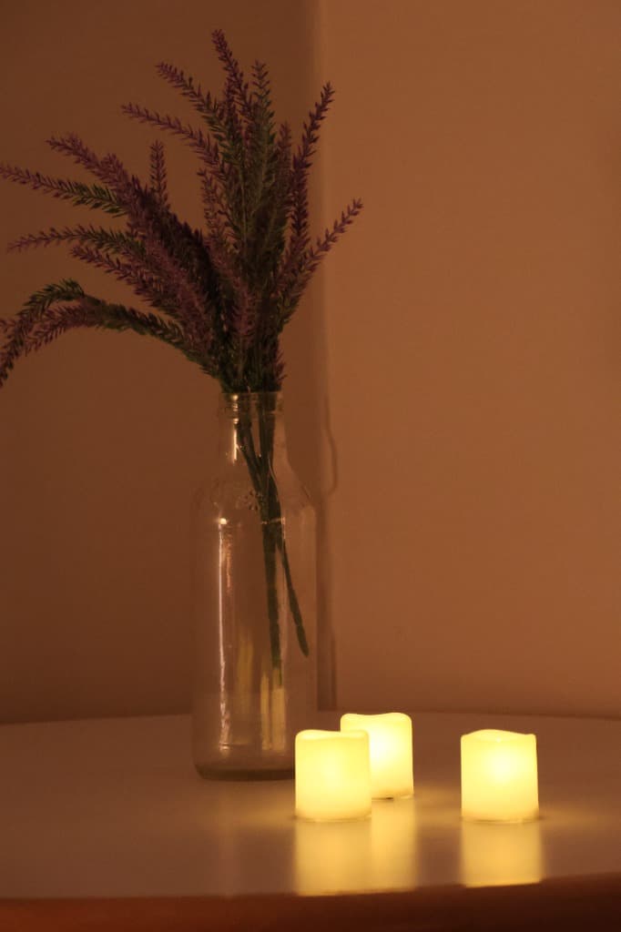 Candles representing prayer and vision